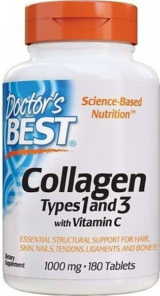 Doctor's Best Best Collagen Types 1 & 3 With Peptan 1000mg 180 Tablets