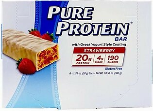 Pure Protein Strawberry Greek Yogurt Protein Bar (Pack Of 6)