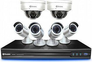Swann 8 Channel NVR HDD & 2 Bullet Cameras & 2 Dome Cameras (CONV8-C3MPB4D2-CA)