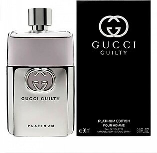 Gucci Guilty Platinum Pour Homme Eau De Toilette For Men 90ml
