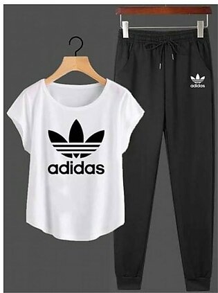 Jafri's Store Adidas Printed Track Suit For Men White (0400)