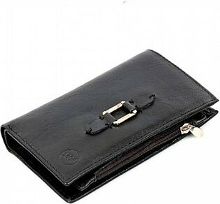 Sage Leather Clutch Bag For Women Black (260045)