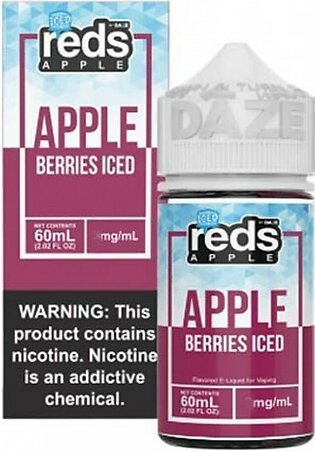 7 Daze Reds Apple Berries Iced E-Juice 6mg Vape Flavour 60ml