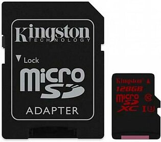 Kingston 128GB UHS-I microSDXC Memory Card With SD Adapter (SDCA3)
