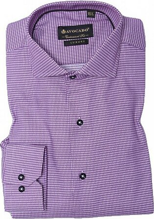 Avocado Tyrian Formal Shirt For Men Purple/White Handstooth (PS-45)