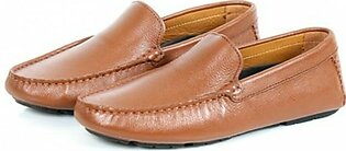 Sage Leather Casual Moccasin Shoes For Men Tan (110367)