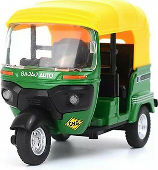 Kharedloustad Die-Cast Auto Rickshaw Toy For kids