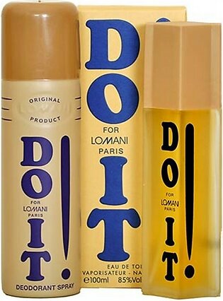 Lomani Do It Eau De Toilette-100ml & Deodorant -200ml For Men - Pack of 2