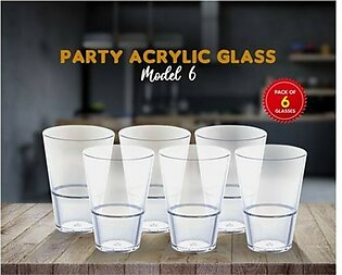 Appollo Party Acrylic Glass Set 6 Pcs - Model-6