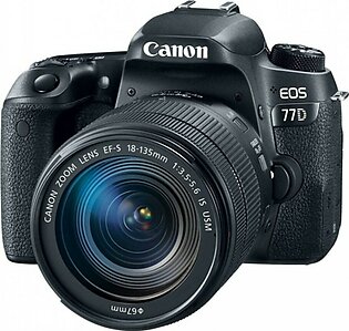 Canon EOS 77D DSLR Camera With 18-135mm STM Lens - MBM Warranty