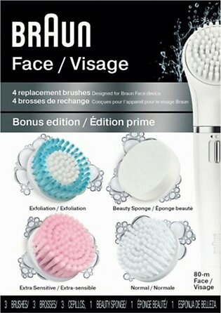 Braun Bonus Edition Complete Facial Brush Heads Set (SE80M)