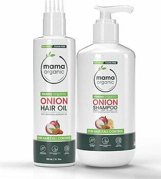 Onion Shampoo & Oil Combo for Hair Fall & Hair Regrowth - Natural & Toxin-Free