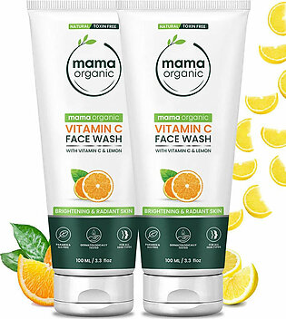 Vitamin C Face Wash 100ml Combo for Bright Skin - Natural & Toxin-Free