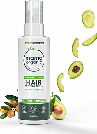 Hair Growth Serum For Hair Regrowth With Argan & Avocado Oil - Natural & Toxin Free - 40ml
