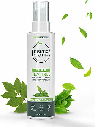 Tea Tree Oil Free Face Moisturizer For Acne & Pimples With Tea Tree & Neem Extract - Natural & Toxin Free - 150ml