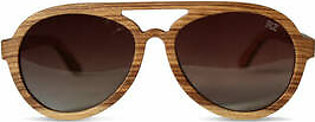 Natural Zebra Wood Sunglasses
