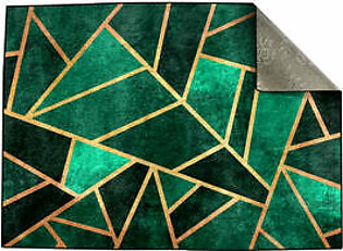 New Green Geometric Centerpiece (Rug)