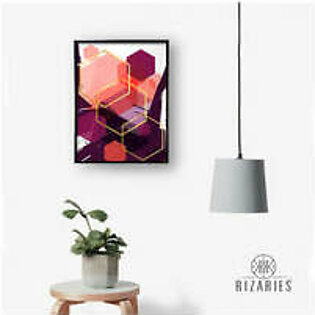 Magenta Abstract Canvas Painting