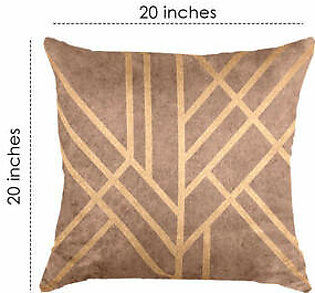 (20" x 20") SuperSoft Copper Art Deco Throw Cushion