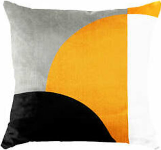 SuperSoft Mustard Black Grey Throw Pillow