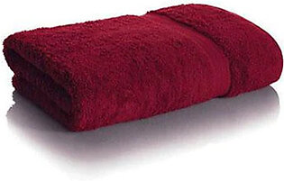Falu Maroon Combed Bath Towel