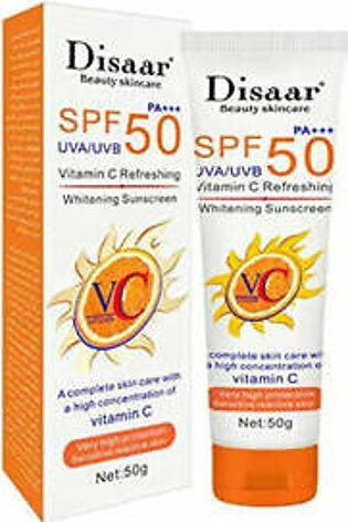 Disaar Natural Sunblock Anti- Uva/Uvb Spf 50 Sunscreen Cream