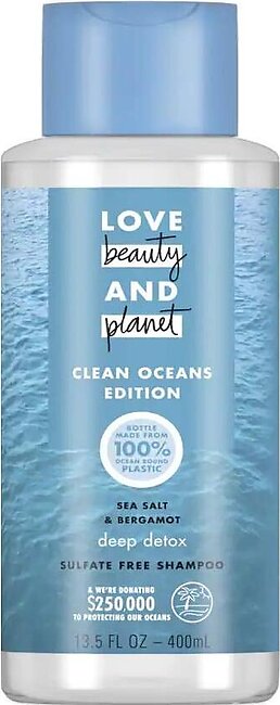 Love Beauty And Planet Shampoo Clean Oceans Edition Sea Salt & Bergamot 400Ml