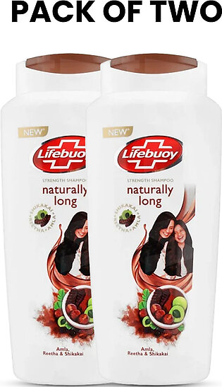Bundle - Pack of 2 Lifebuoy Shampoo Naturally Long 650Ml