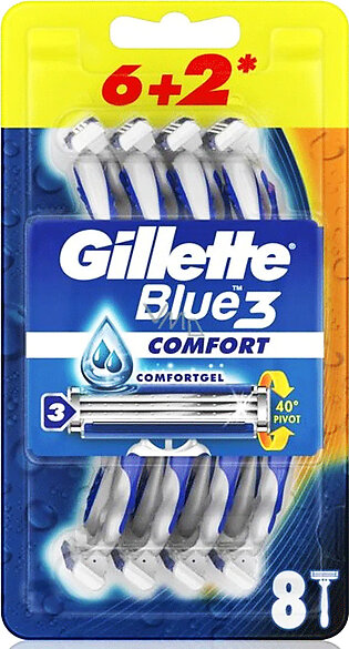 Gillette Blue Iii Razors 8'S