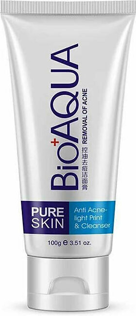 Bioaqua Anti Acne Face Wash/ Cleanser 100Gm