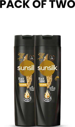 Bundle - Pack of 2 Sunsilk Conditioner Black Shine - 180Ml