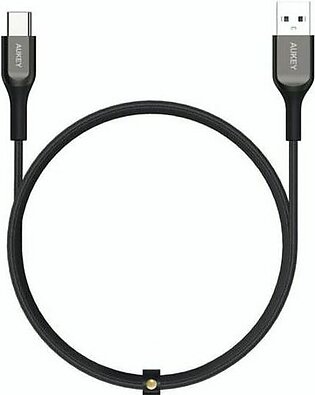 Aukey USB A To USB C Quick Charge 3.0 Kevlar Cable – 1.2M – CB-AKC1 (Black)