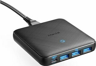 Anker USB C Charger, 65W 4 Port PIQ 3.0 & GaN Fast Charger Adapter, PowerPort Atom III Slim Wall Charger with a 45W USB C Port, for MacBook, USB C Laptops, iPad Pro, iPhone, Galaxy, Pixel – Black