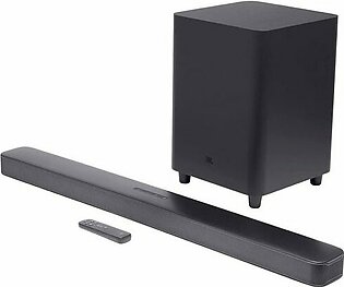 JBL Bar 5.1 – 550 Watts Soundbar with Built-in Virtual Surround, 4K and 10″ Wireless Subwoofer