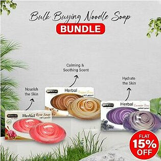 Pack of 3 Noodle Soap 100gm (Each)