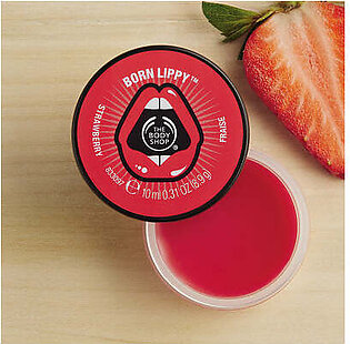 The Body Shop Born Lippy Lip Balm Pot - Strawberry, 10ml