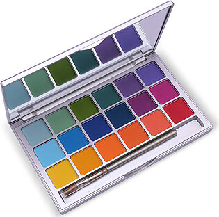 Kryolan - Variety Eyeshadow Palette - 18 Colors V2 Bright