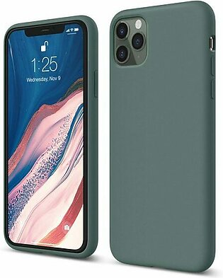 iPhone 11 Pro & Iphone 11 Pro Max Liquid Silicon Case by X Fitted – Pine Green