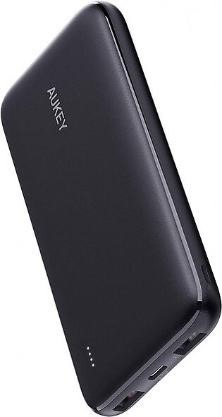 AUKEY USB C Power Bank 10000mAh Portable Charger, Triple Outputs High-Speed External Battery Pack