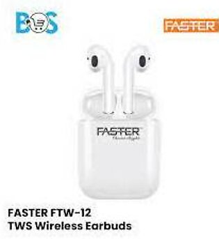 FASTER FTW-12 Stereo Bass Sound TWS Wireless Earbuds