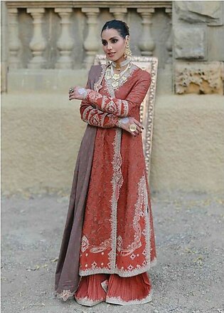 Sayonee by Qalamkar Embroidered Suits Unstitched 3 Piece QLM22SL K-10 Armeena - Luxury Collection