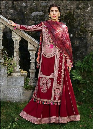 Hussain Rehar Embroidered Karandi Suits Unstitched 3 Piece HRR22AW Iksha - Winter Collection