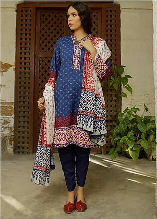 Vintage By Gul Ahmed Printed Lawn Suits Unstitched 3 Piece GA22V CL-22121 - Summer Collection