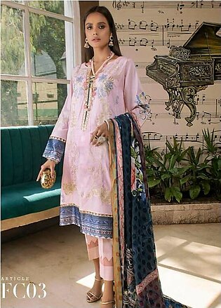 Chandelier By Mystique Embroidered Lawn Suits Unstitched 3 Piece MYS22C FC-03 - Festive Collection