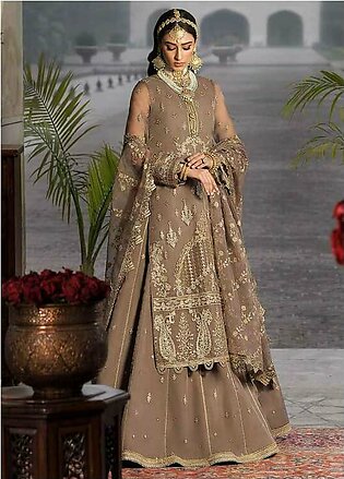 Rasm by Asim Jofa Embroidered Organza Suits Unstitched 3 Piece AJ22R AJR-02 - Wedding Collection