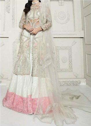 Anaya By Kiran Chaudhry Embroidered Tulle Net Stitched 3 Piece Suit AKC20B 06 Elise - Bridal Wear Collection
