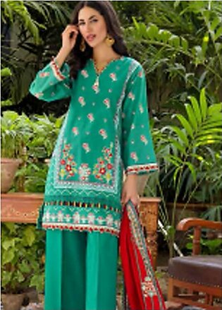 Rang By Gul Ahmed Embroidered Cotton Suits Unstitched 3 Piece GA22R CL22093A - Summer Collection