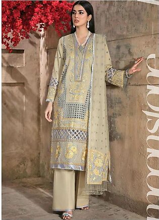 Mishri Si Yaadein By Rang Rasiya Embroidered Lawn Suits Unstitched 3 Piece RR22MY Moon Stone 7B - Premium Collection