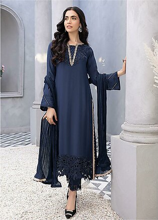 Azure Luxury Pret Silk 3 Piece Dress Magical Muse MMVG337