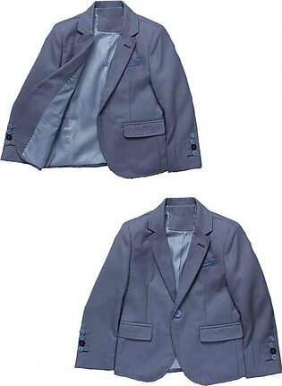 Sanaulla Exclusive Range Cotton Formal Coat Suit for Boys - BN03S Sky Blue